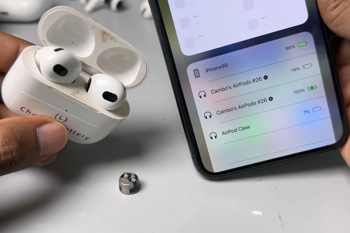 1 bên tai nghe Airpods 3 không nhận sạc