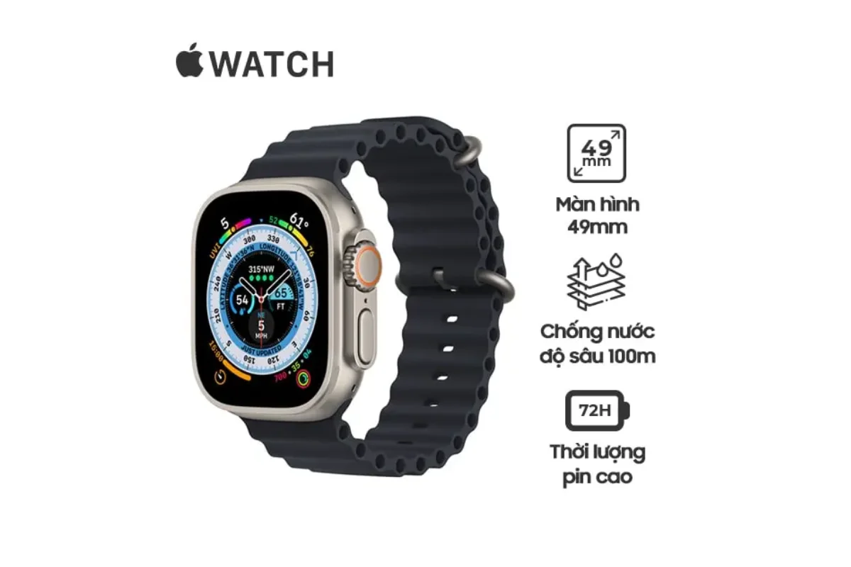 Màn hình OLED Retina 49mm sắc nét