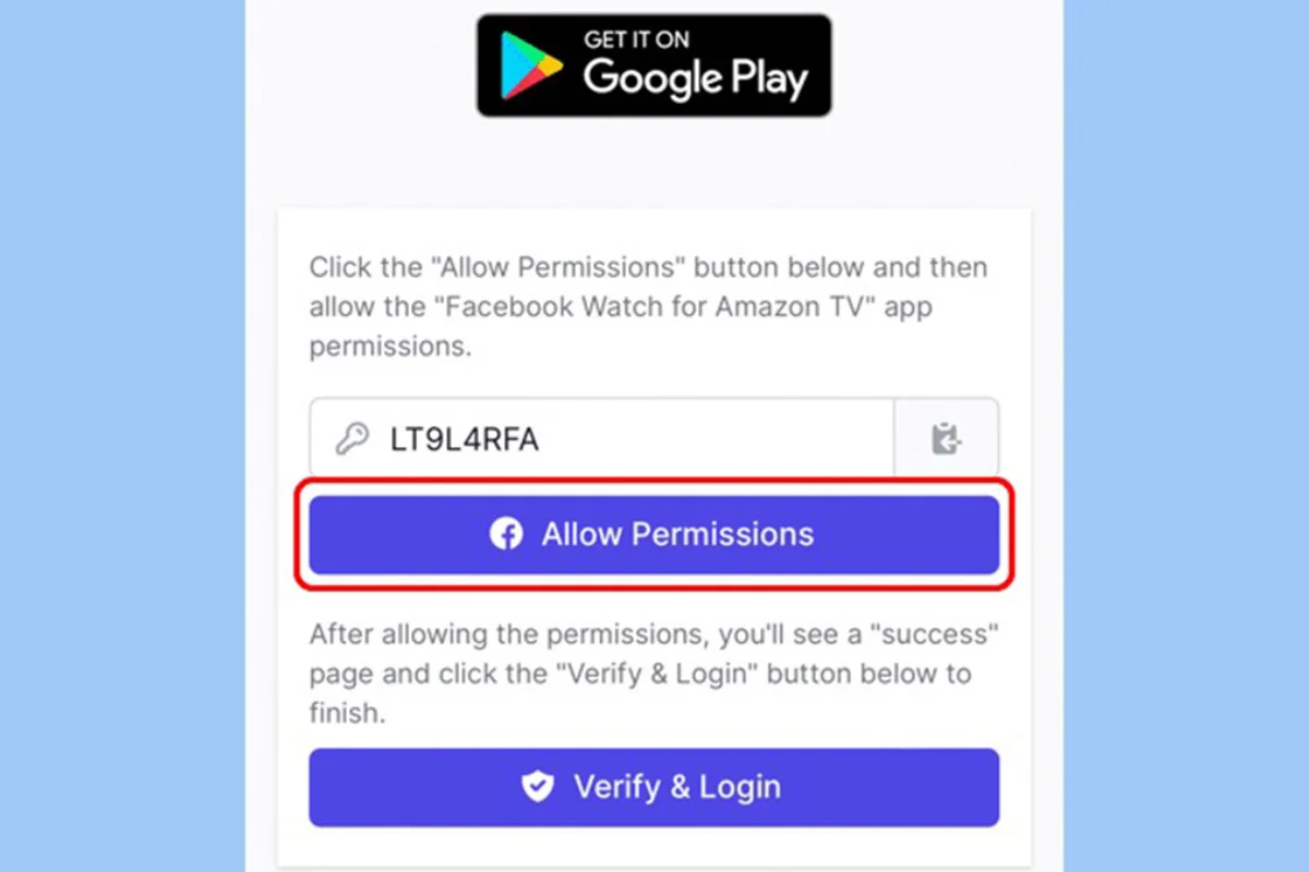 Bấm vào Allow Permissions và Phê Duyệt