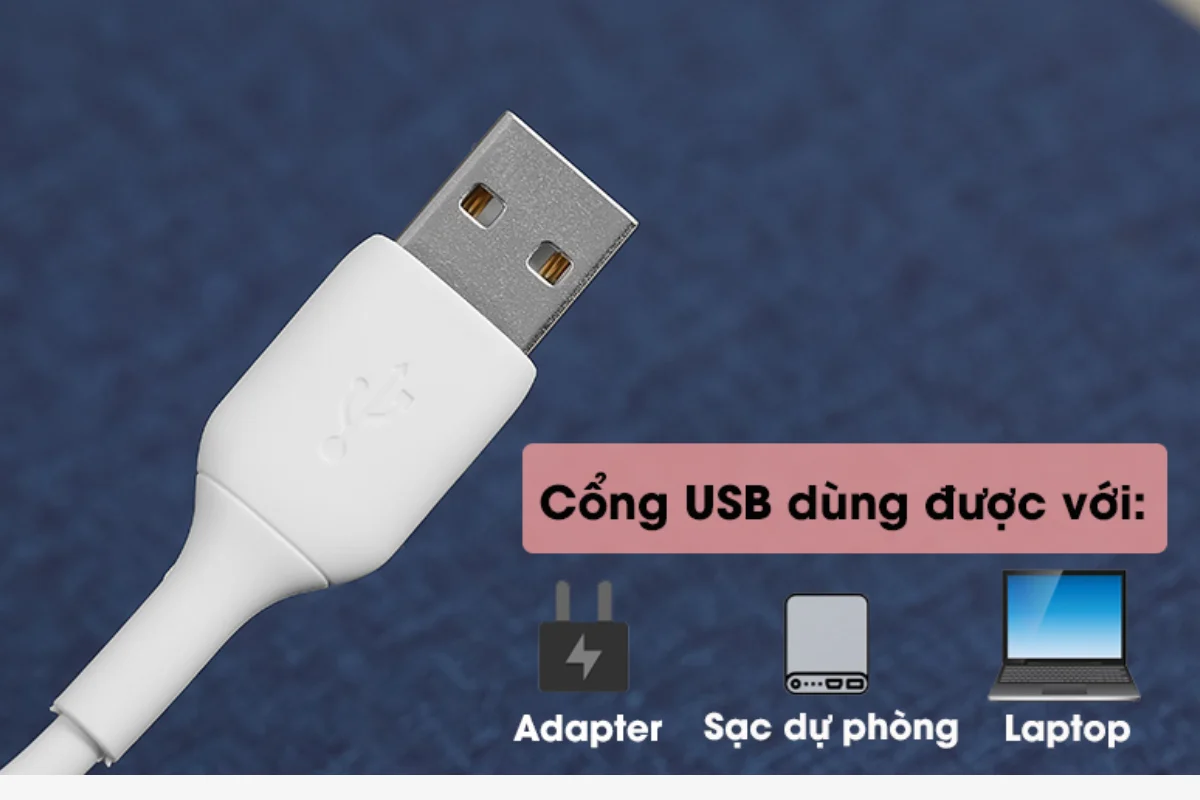 Cổng usb dùng với đa dạng thiết bị