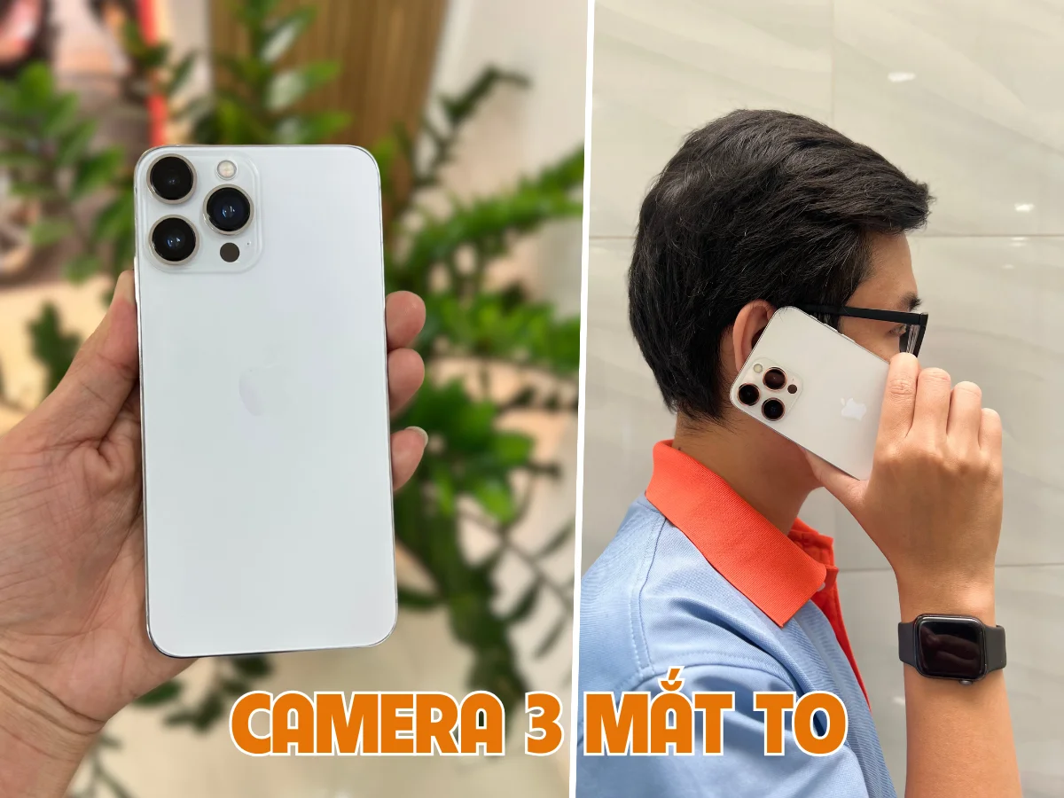 iPhone độ vỏ lên 13 Pro camera 3 mắt to