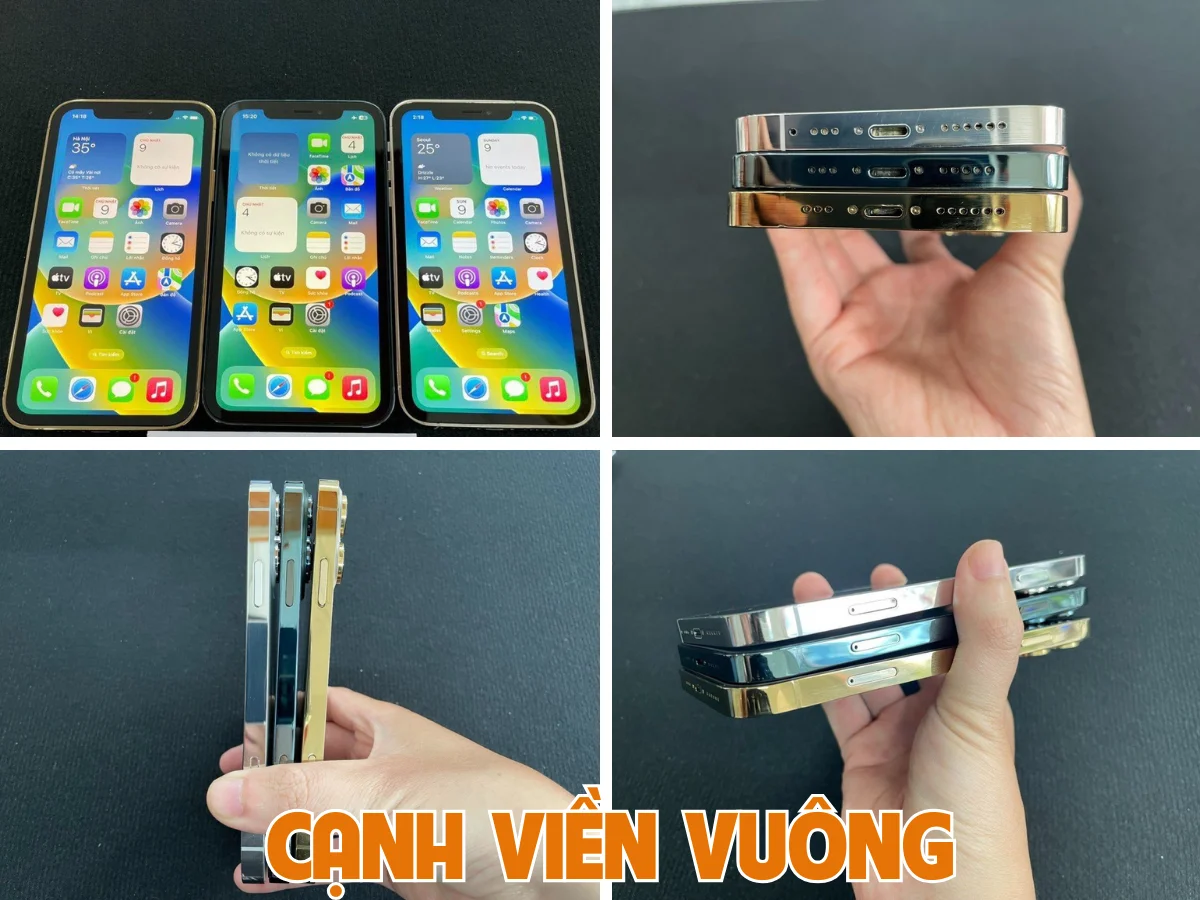 iPhone độ vỏ lên 13 Pro kiểu dáng cạnh viền vuông hiện đại