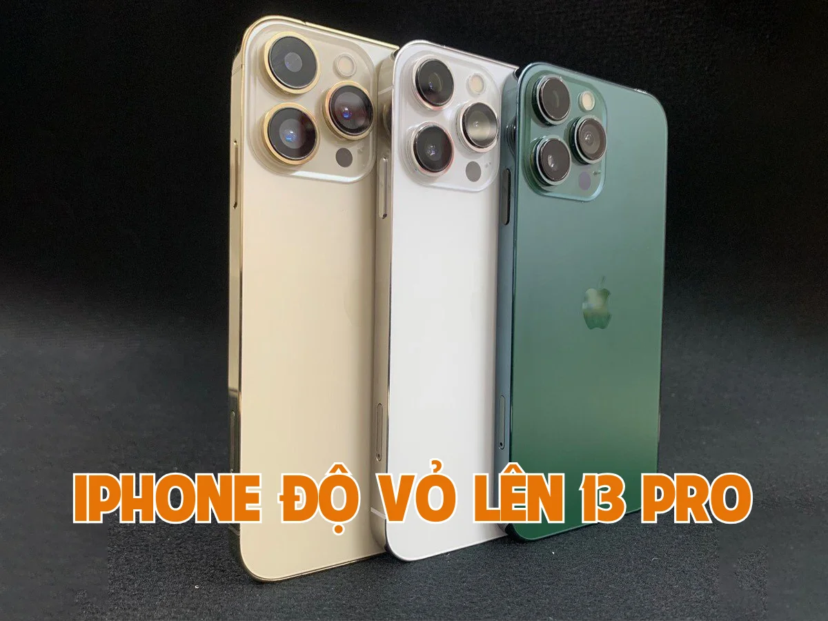 iPhone độ vỏ lên 13 Pro nhiều màu sắc