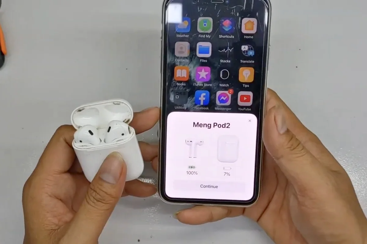 Hộp sạc Airpods 2 mau hết pin